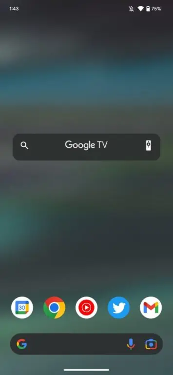 google tv widget Android 2