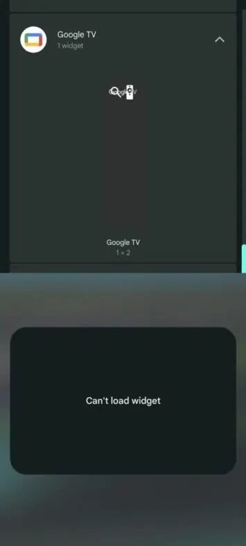 google tv widget Android 4